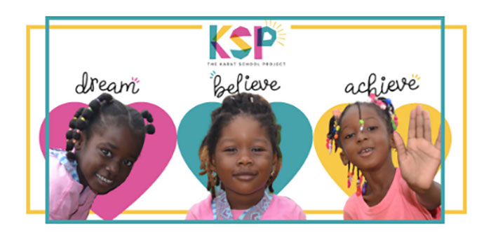 dream believe achieve above three children's faces