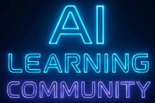 An image which reads "AI Learning Community"