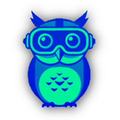 Owl with VR Goggles
