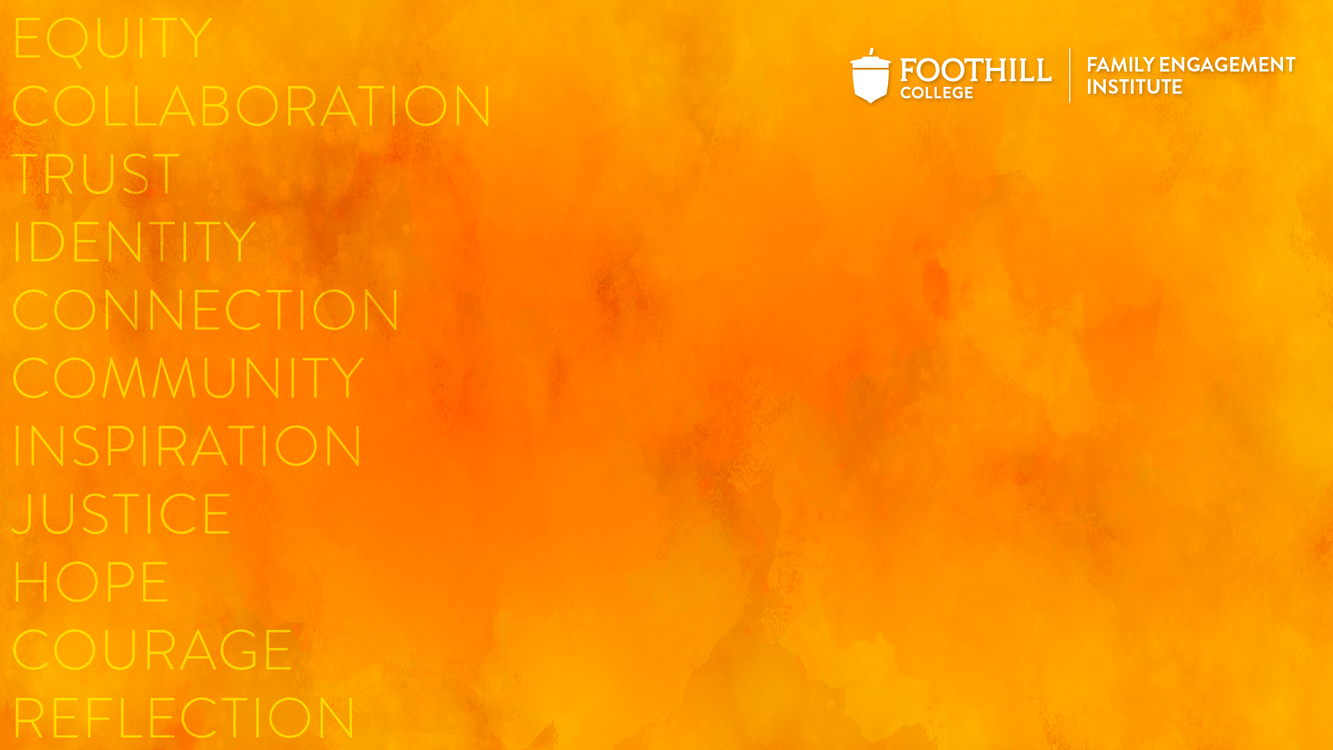 Family Engagement Institute Values