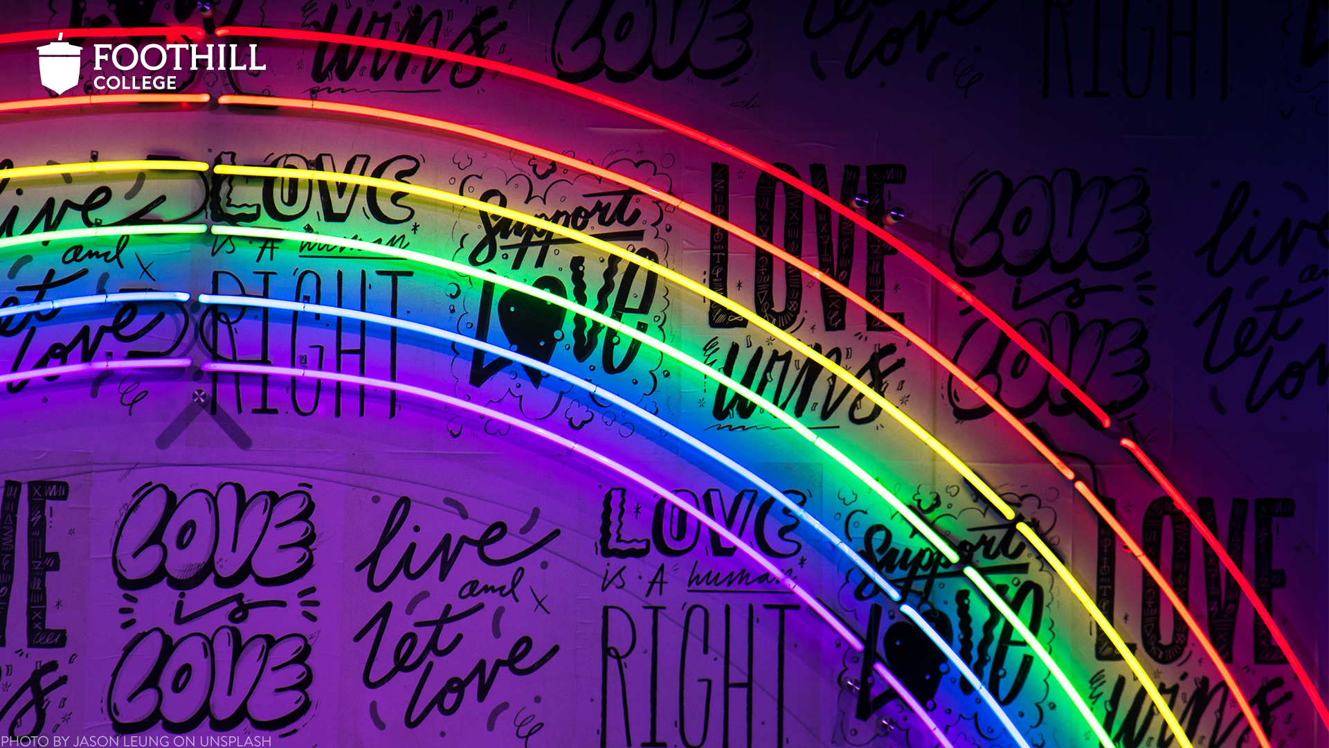 neon rainbow background