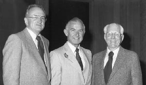 Former presidents (left to right) Dr. Thomas H. Clements (1982-1994), Dr. James S. Fitzgerald (1973-1982) and Dr. Hubert H. Semans (1967-1973) Former presidents (left to right) Dr. Thomas H. Clements (1982-1994), Dr. James S. Fitzgerald (1973-1982) and Dr. Hubert H. Semans (1967-1973)