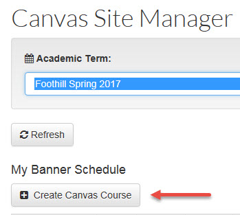 Create course for live site