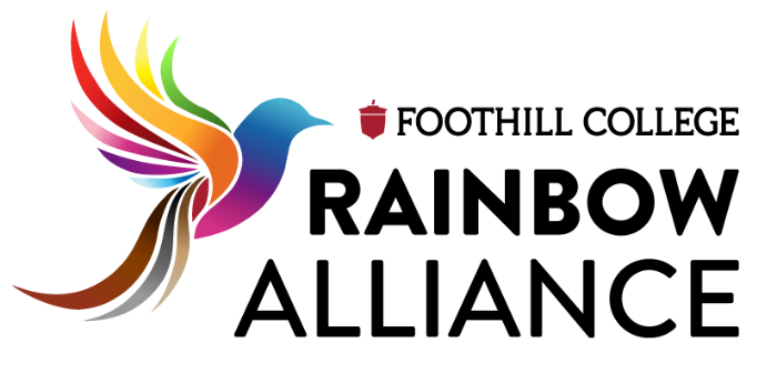 Rainbow Alliance logo with colorful bird flying forward